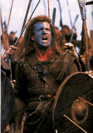 image: Wallace as portrayed in the film Braveheart