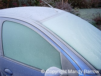 image: ice on car