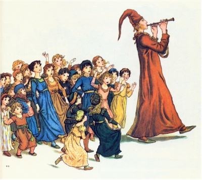 image: Pied Piper with children